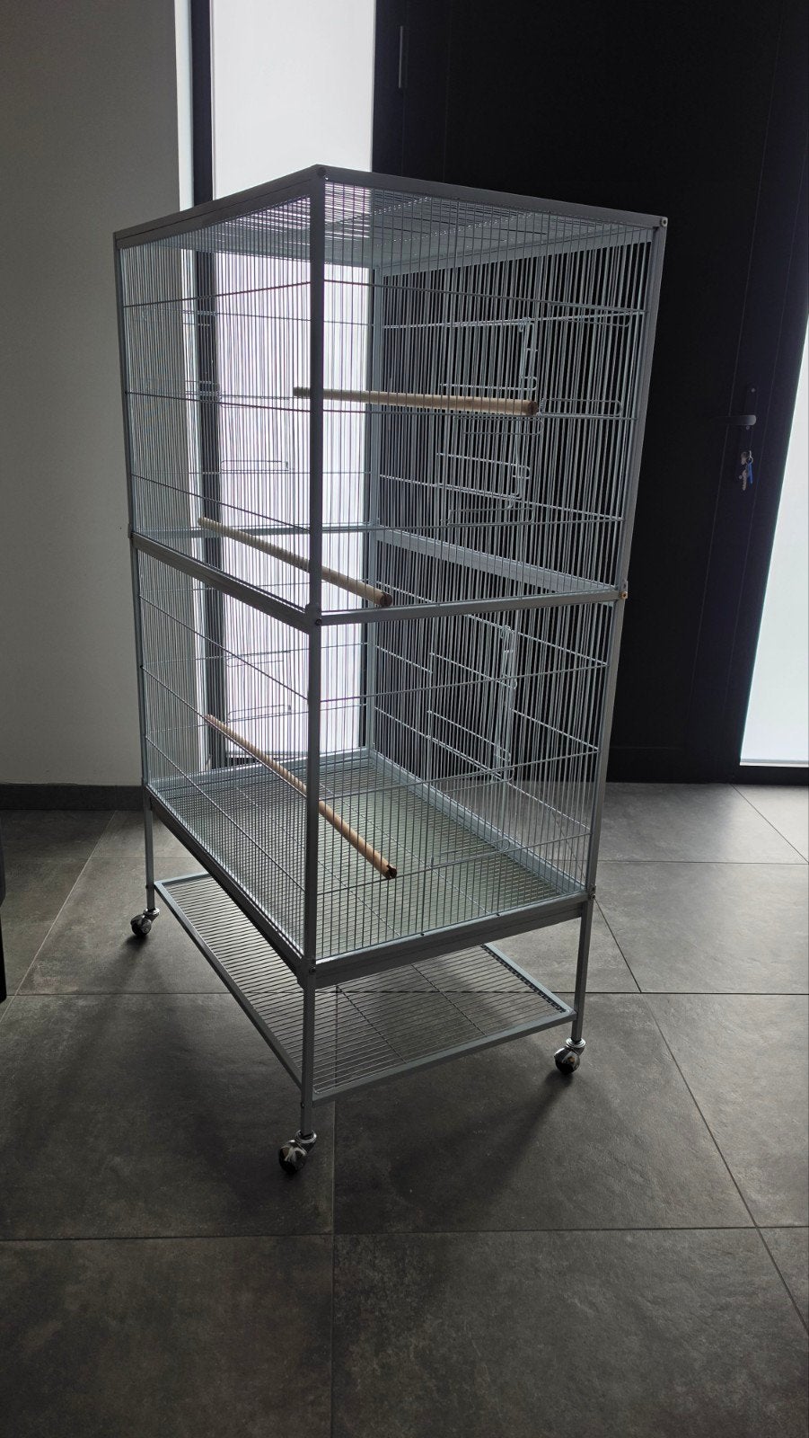 Nieuwe Volière op wieltjes (79x52x134 cm) Al gemonteerd, Animaux & Accessoires, Enlèvement, Volière