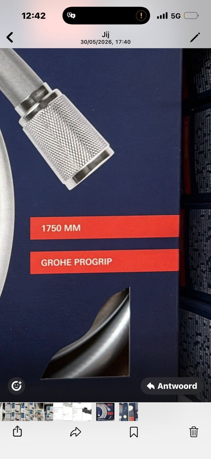 Grohe douche slang en douche kop, Doe-het-zelf en Bouw, Ophalen of Verzenden, Nieuw, Douche