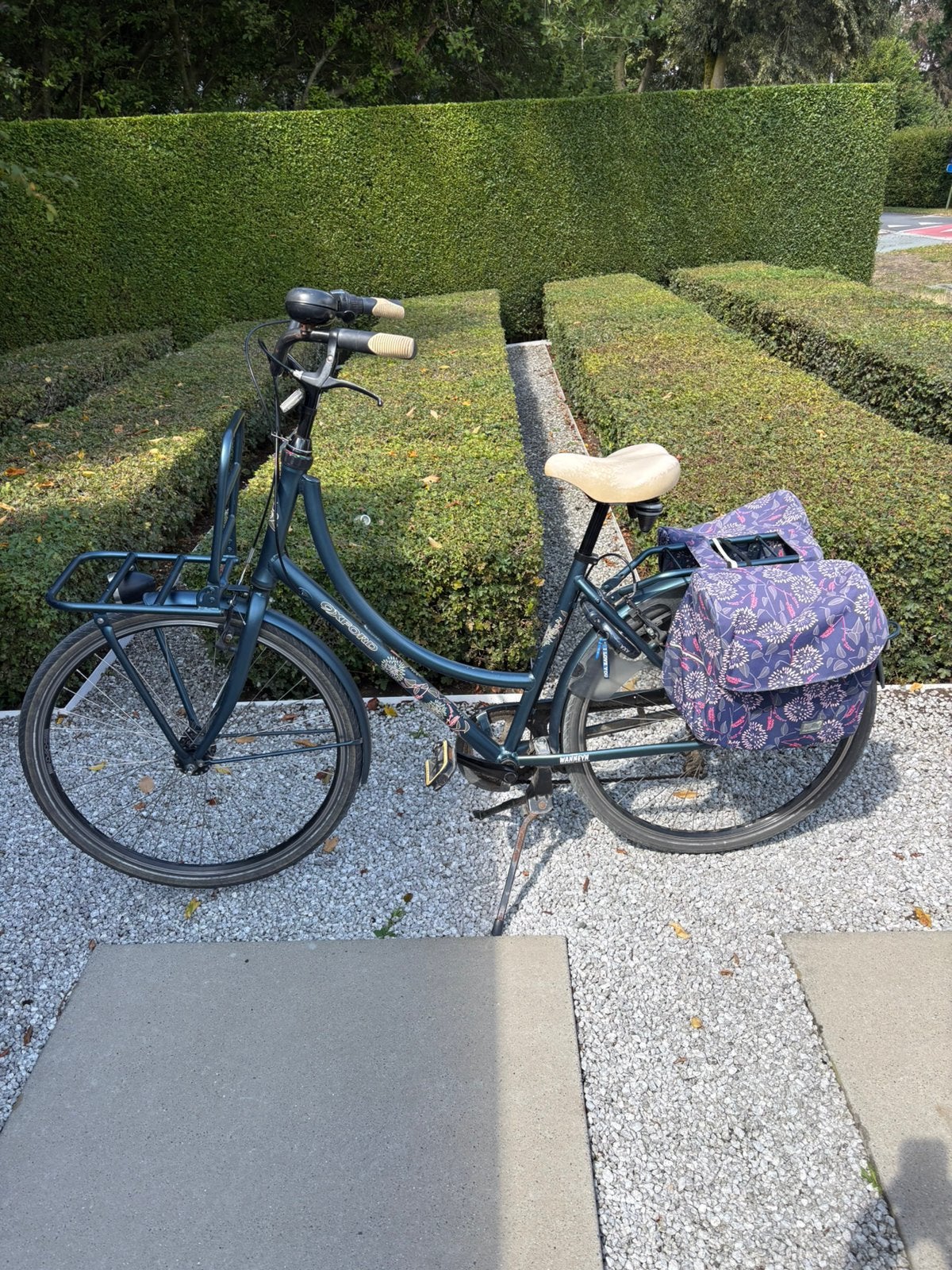 Oxford damesfiets FLEUR PLUS 7V RETROBLAUW, Fietsen en Brommers, Fietsen | Dames | Damesfietsen, Gebruikt, Velgrem, Versnellingen