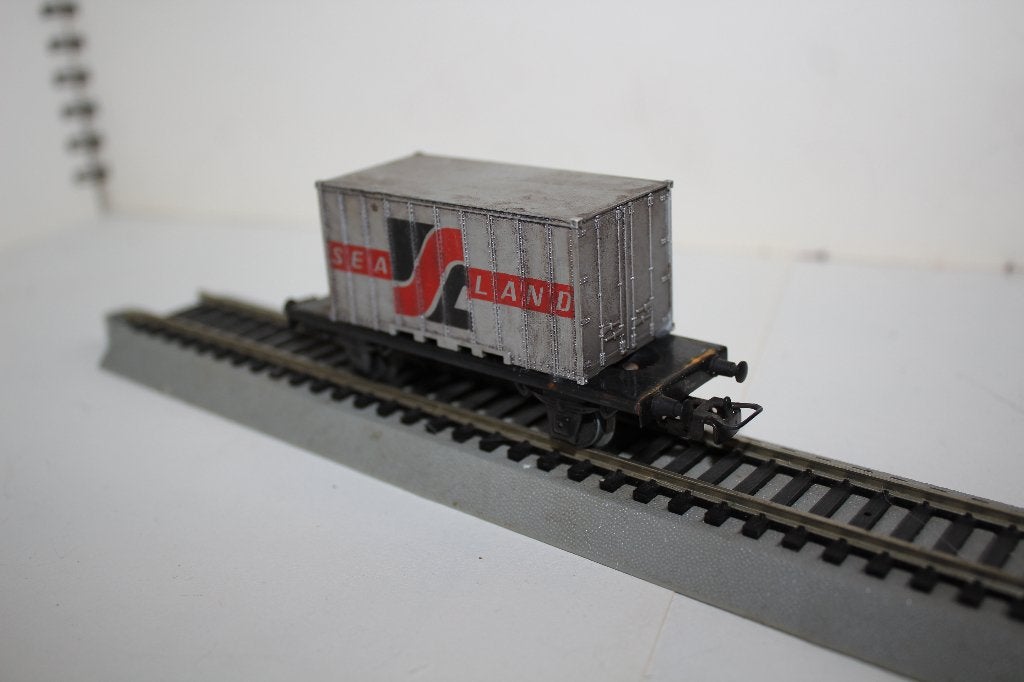 marklin ho wagon container sea-land, Hobby & Loisirs créatifs, Enlèvement ou Envoi, Courant alternatif, Wagon, Utilisé