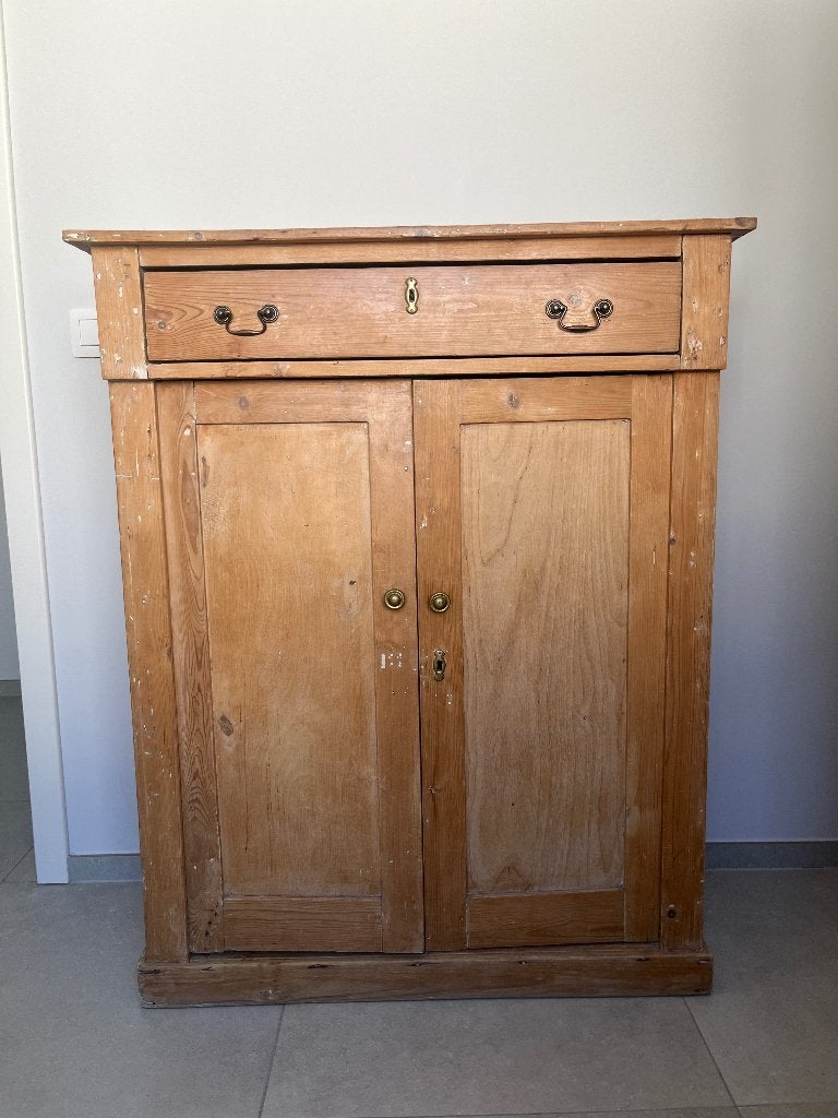 Meuble ancien en Pin, Maison & Meubles, 25 à 50 cm, Enlèvement, Utilisé, 50 à 100 cm