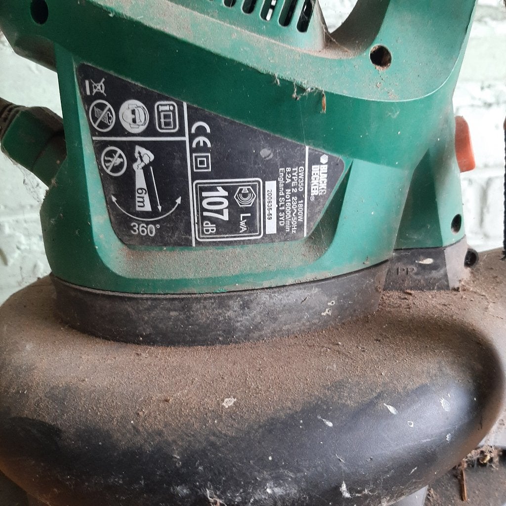Bladblazer, Tuin en Terras, Bladblazers, Ophalen, Gebruikt, Handgedragen, Black&Decker