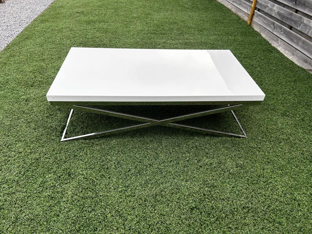 Salontafel, Huis en Inrichting, Tafels | Salontafels, Ophalen, Zo goed als nieuw, Metaal