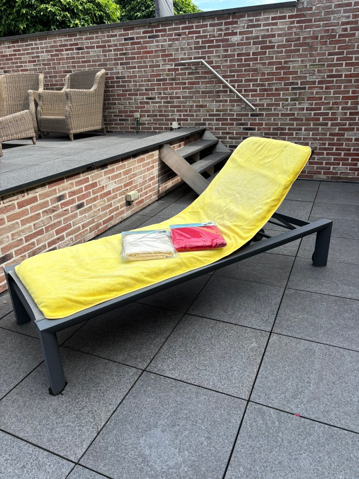 Ligkussen met 3 hoezen, Tuin en Terras, Ophalen, Zo goed als nieuw