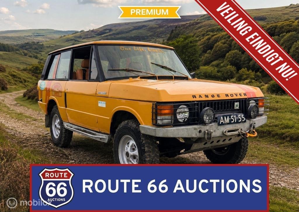 Range Rover Classic Early A-Series 2-Door | 1971 | Route 66, Auto's, Land Rover, Zwart, Bedrijf, Handgeschakeld
