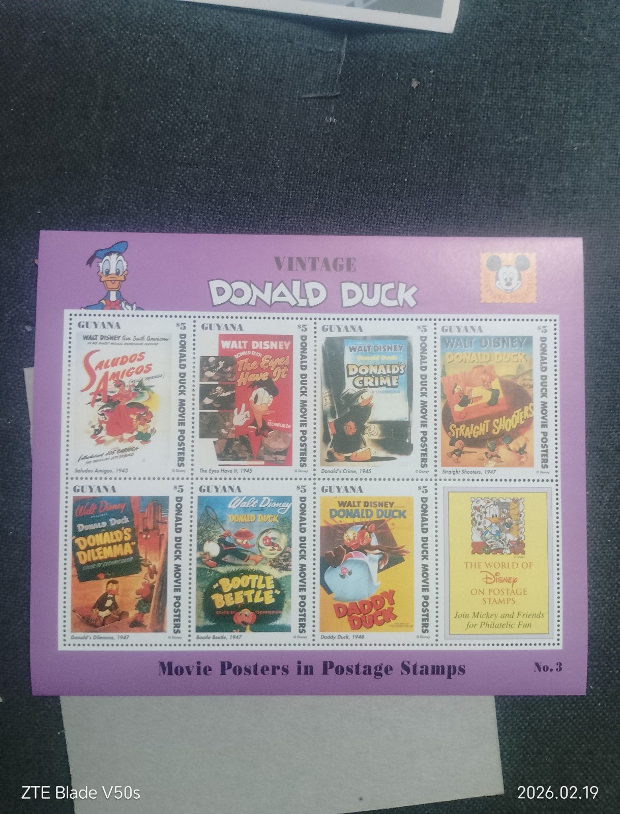 Timbres-poste Wald Disney, Enlèvement ou Envoi