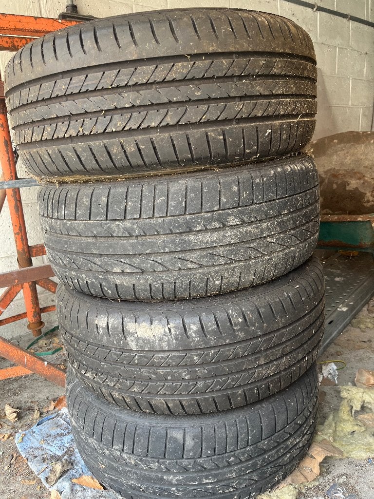4 Jantes BMW 17 pouces avec pneus – Bon état, 17 pouces, Enlèvement, Utilisé, Autre
