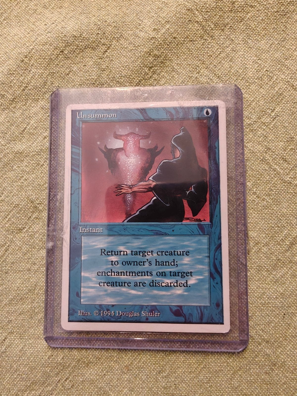 Magic The Gathering Unsummon, Hobby en Vrije tijd, Ophalen, Zo goed als nieuw, Losse kaart