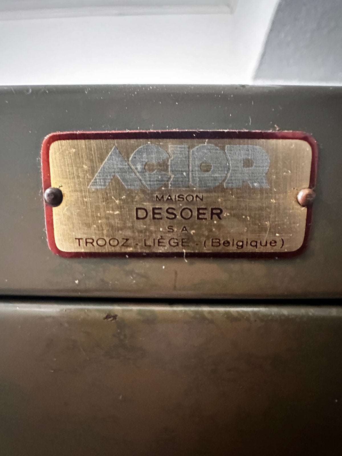 Bloc tiroirs de la maison desoer, Maison & Meubles, Autres marques, Métal, Enlèvement, Utilisé