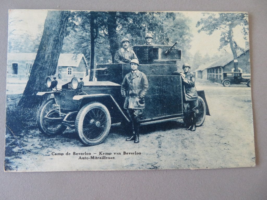 Minerva pantserwagen mitrailleuse kamp Beverloo, Collections, Enlèvement ou Envoi, Autres, Autres types