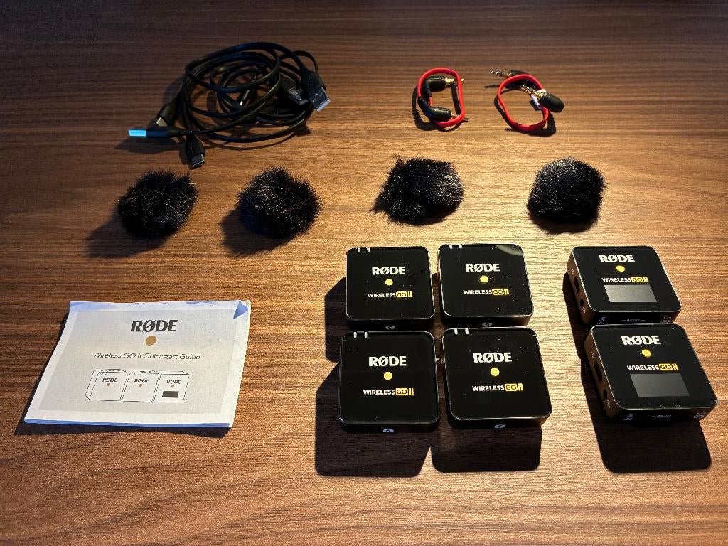 2 kits RODE Wireless GO II, en parfait état, Musique & Instruments, Microphones, Enlèvement, Comme neuf, Sans fil
