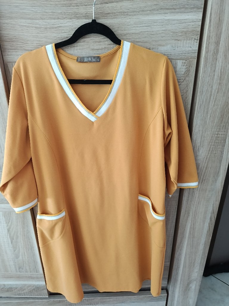 zomerjurk mer&sud maat 6 (doos zomerkleedjes 2026), Kleding | Dames, Jurken, Geel, Ophalen of Verzenden, Zo goed als nieuw, Mer & Sud