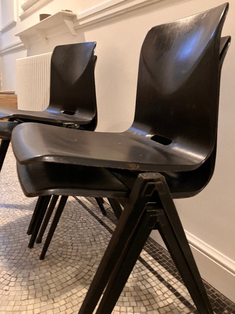 Stoelen Pagholz Thur-op-seat (4stuks), Maison & Meubles, Enlèvement, Utilisé, Bois, Quatre