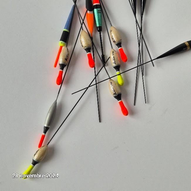 Lot de 15 flotteurs à tige pour la pêche sensas, trabucco, Envoi, Neuf, Flotteur ou Plomb