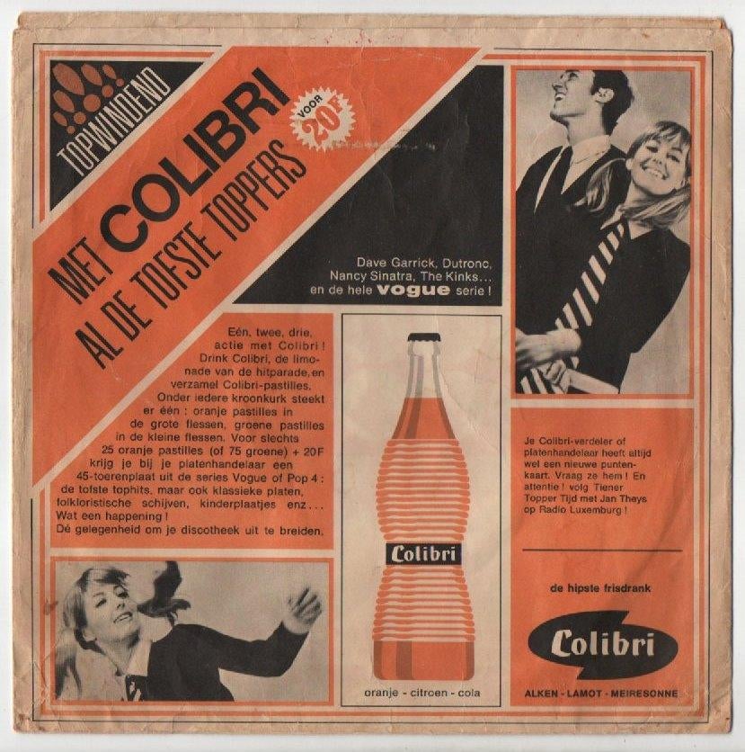 Colibri reclame   alken -lamot-meiresonne +/-20x20 cm, Verzenden, Gebruikt