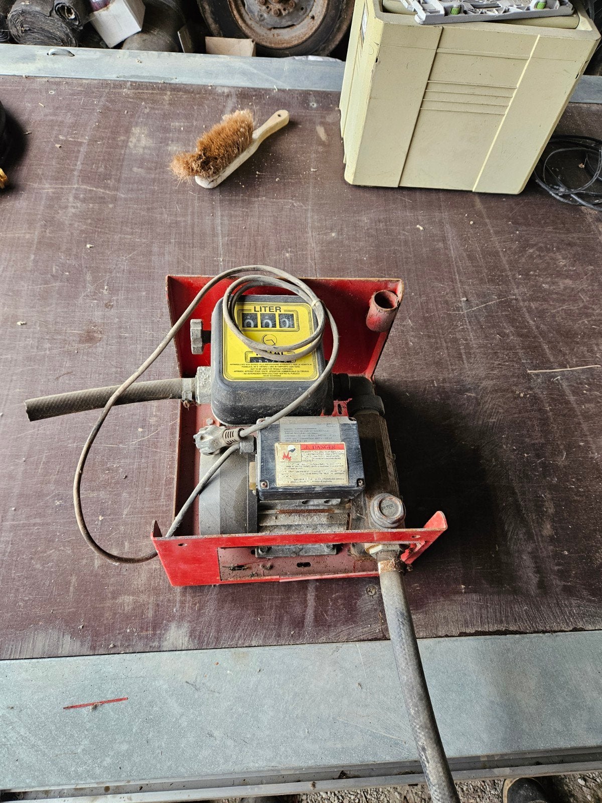 diesel pomp 230v, Ophalen