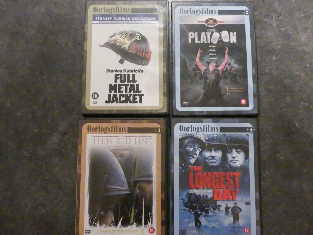 Lot van 10 dvd’s Oorlogsfilms reeks, CD & DVD, DVD | Action, Comme neuf, Guerre, Grand écran, Anglais, Néerlandais, Enlèvement ou Envoi