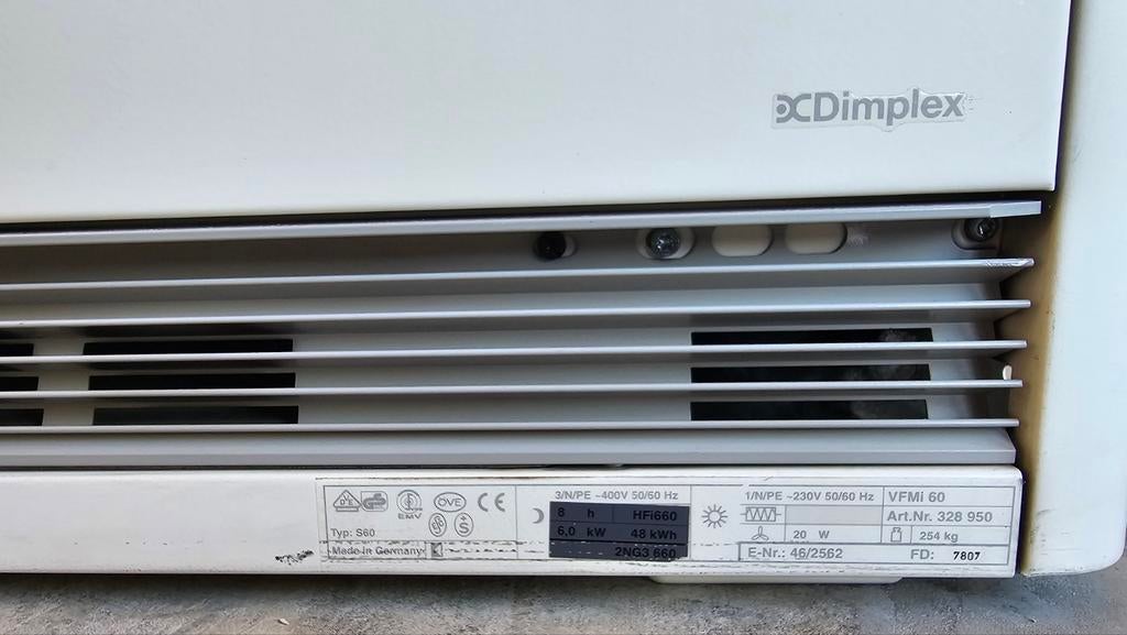 Dimplex accumulatie kachel 6kw en Bauknecht 6kw, Ophalen