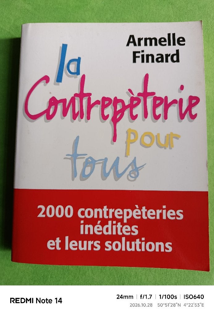 La Contrepéterie pour tous, Boeken, Armelle Finard, Overige typen, Ophalen of Verzenden, Zo goed als nieuw