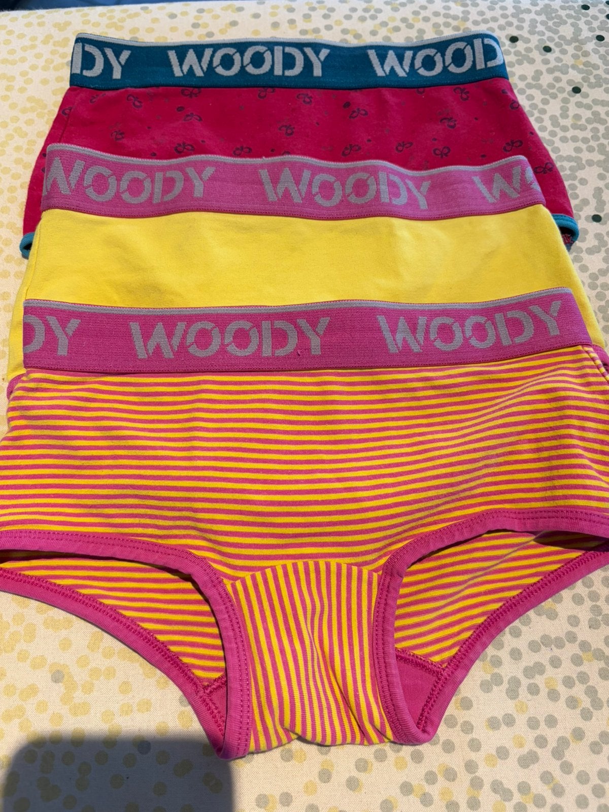 Set van 3 woody onderbroeken, maat 8, Ophalen of Verzenden, Zo goed als nieuw, Meisje, Nacht- of Onderkleding