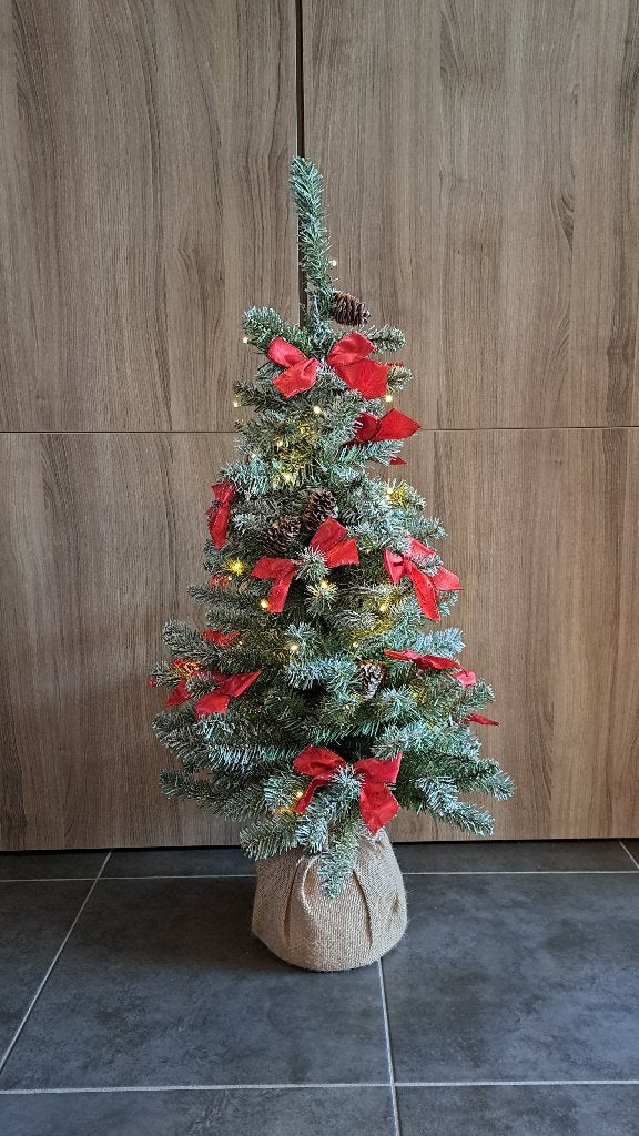 Kerstboom met versiering en verlichting, Diversen, Ophalen, Gebruikt