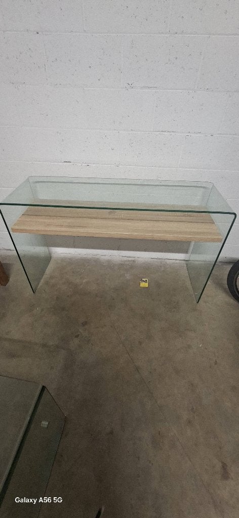 Console en Verre, 100 à 150 cm, 25 à 50 cm, Contemporain ou moderne épuré, Verre
