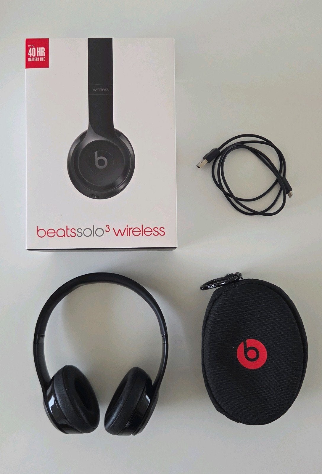 écouteurs supra-auriculaires noirs de la marque Beats, TV, Hi-fi & Vidéo, Réglable, Enlèvement ou Envoi, Beats, Noir