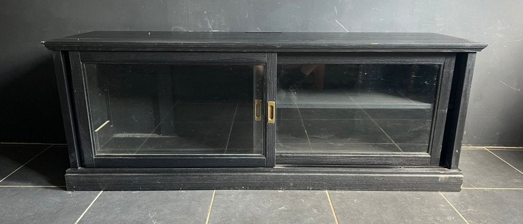 IKEA MALSJO tv-meubel met glazen schuifdeuren, 25 à 50 cm, Moins de 100 cm, 150 à 200 cm, Enlèvement