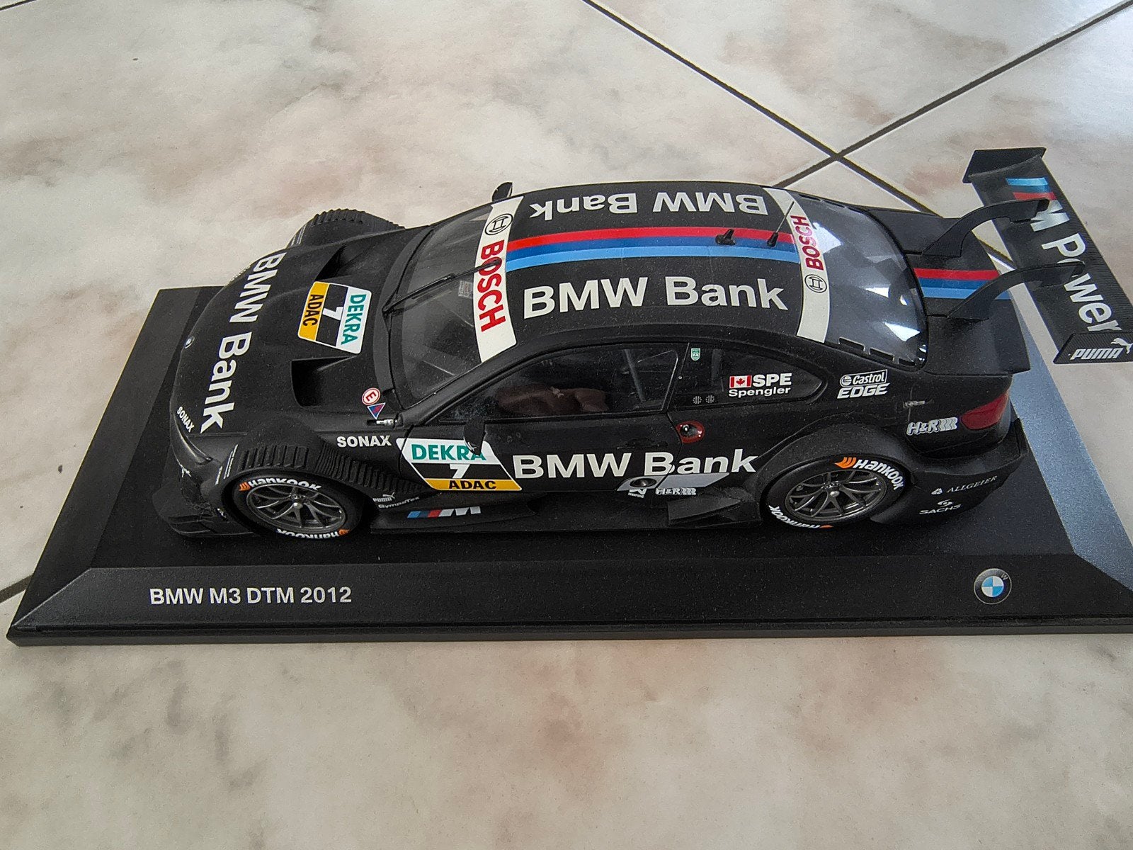 Minichamps 1:18 BMW M3 DTM 2012 #7 Bruno Spengler BMW Bank -, Hobby & Loisirs créatifs, Voitures miniatures | 1:18, Enlèvement ou Envoi