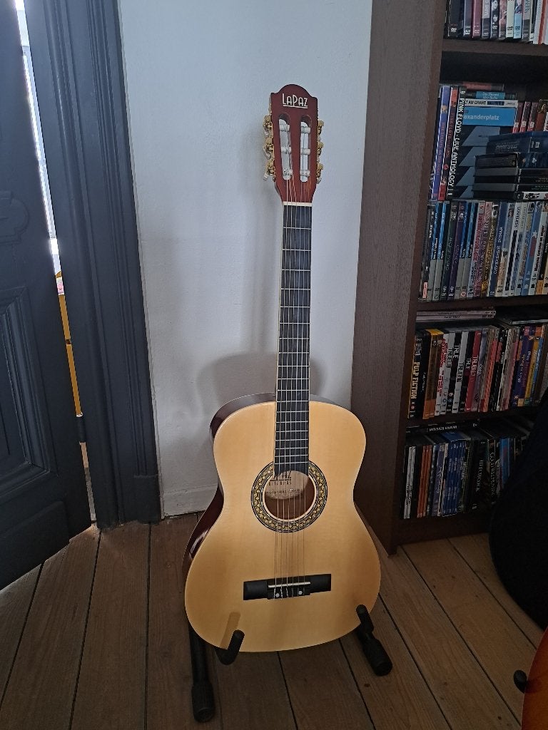 LaPaz 3/4 gitaar met hoes – zo goed als nieuw, Muziek en Instrumenten, Ophalen, Zo goed als nieuw, Klassieke of Spaanse gitaar