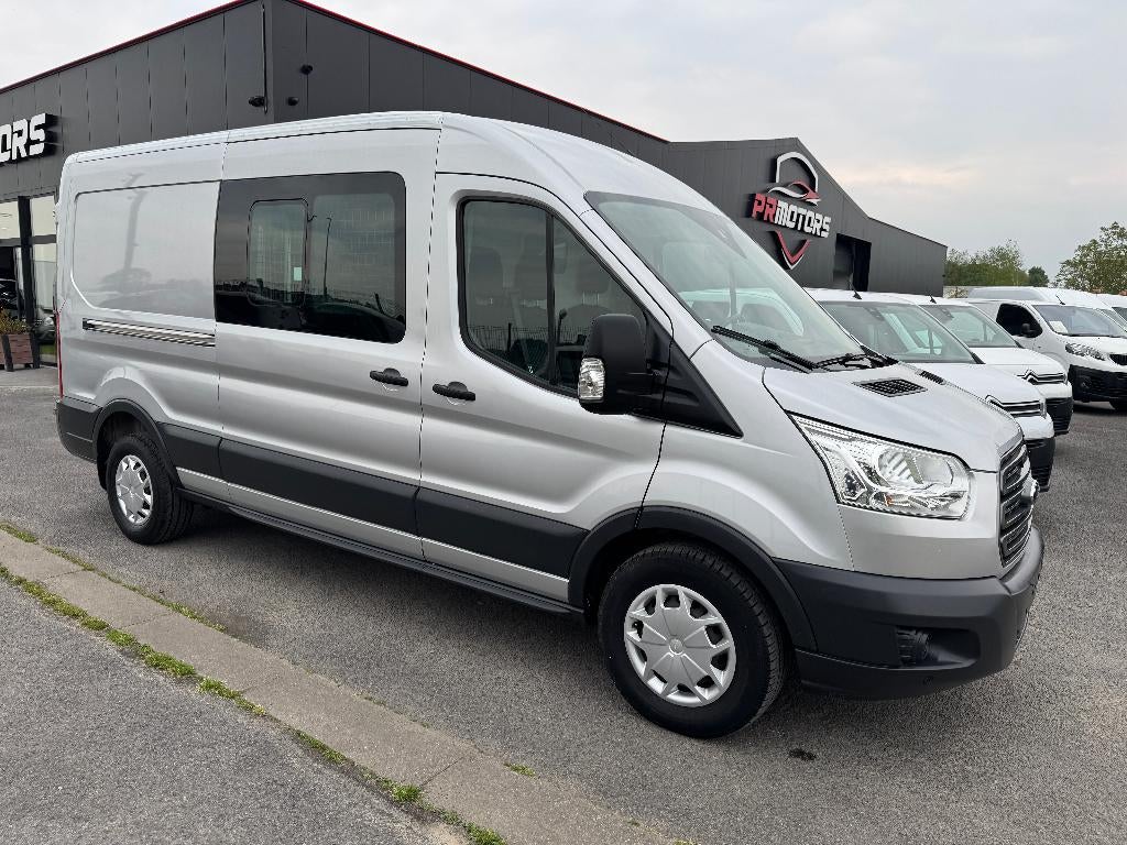 Ford Transit L3H2 2.0 ecoblue 1st eig ohboek airco trekhaak, Auto's, 188 g/km, Stof, 1995 cc, 4 cilinders