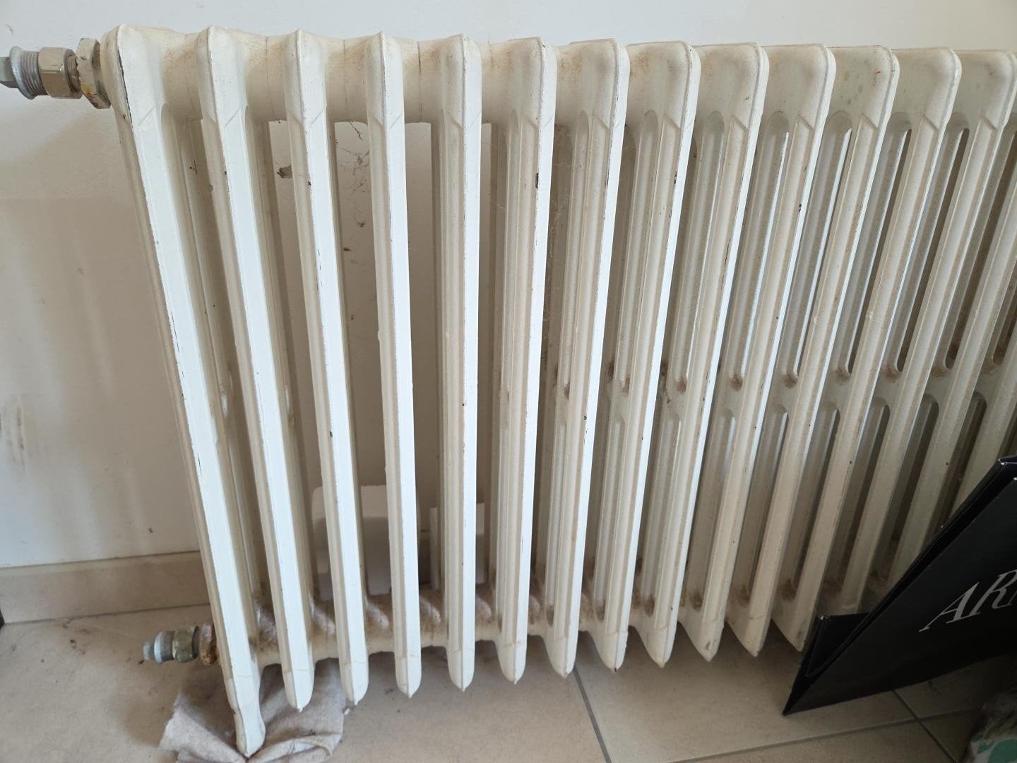 6 radiateurs anciens en fonte – plusieurs dimensions – 56 cm, Enlèvement, Radiateur