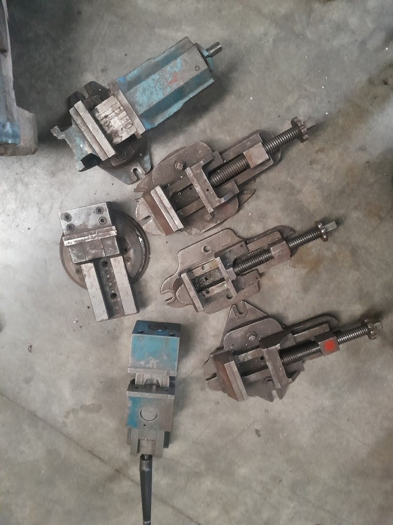 5 clips mécaniques, fraiseuse, perceuse à colonne, Bricolage & Construction, Outillage | Foreuses, Enlèvement, Utilisé, Moins de 400 watts