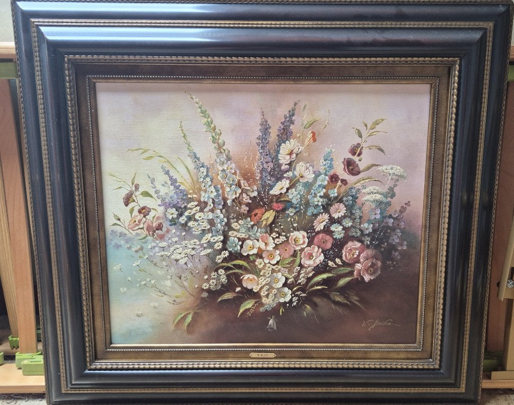 Schilderij Walter Billet  bloemenstilleven, Antiek en Kunst, Kunst | Schilderijen | Klassiek, Ophalen