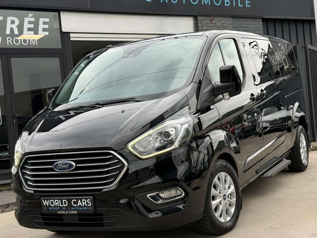 Ford Tourneo Custom 2.0 TDCi L2H1 TVAC*BTWIN LONG CHASSIS -, Auto's, Gebruikt, 4 cilinders, Zwart, Diesel
