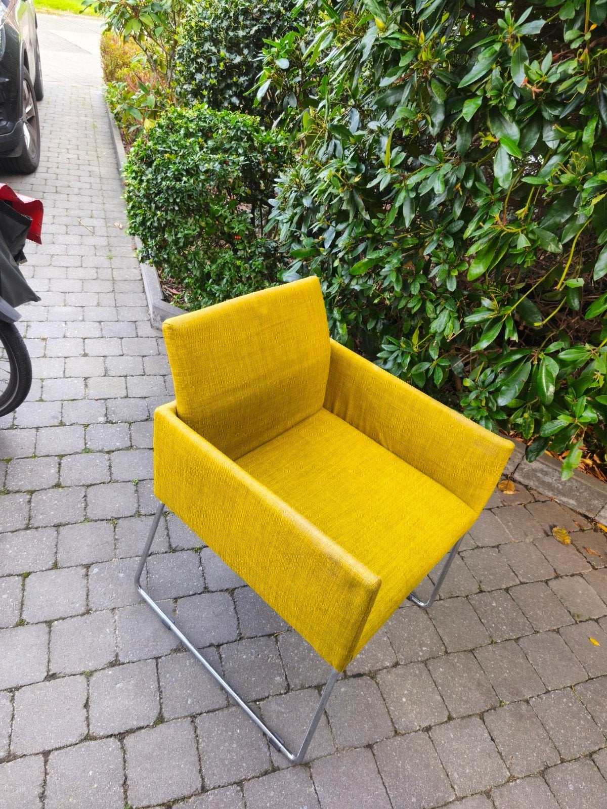 set van 6 comfortabele eettafel stoelen, Ophalen, Gebruikt, Stof