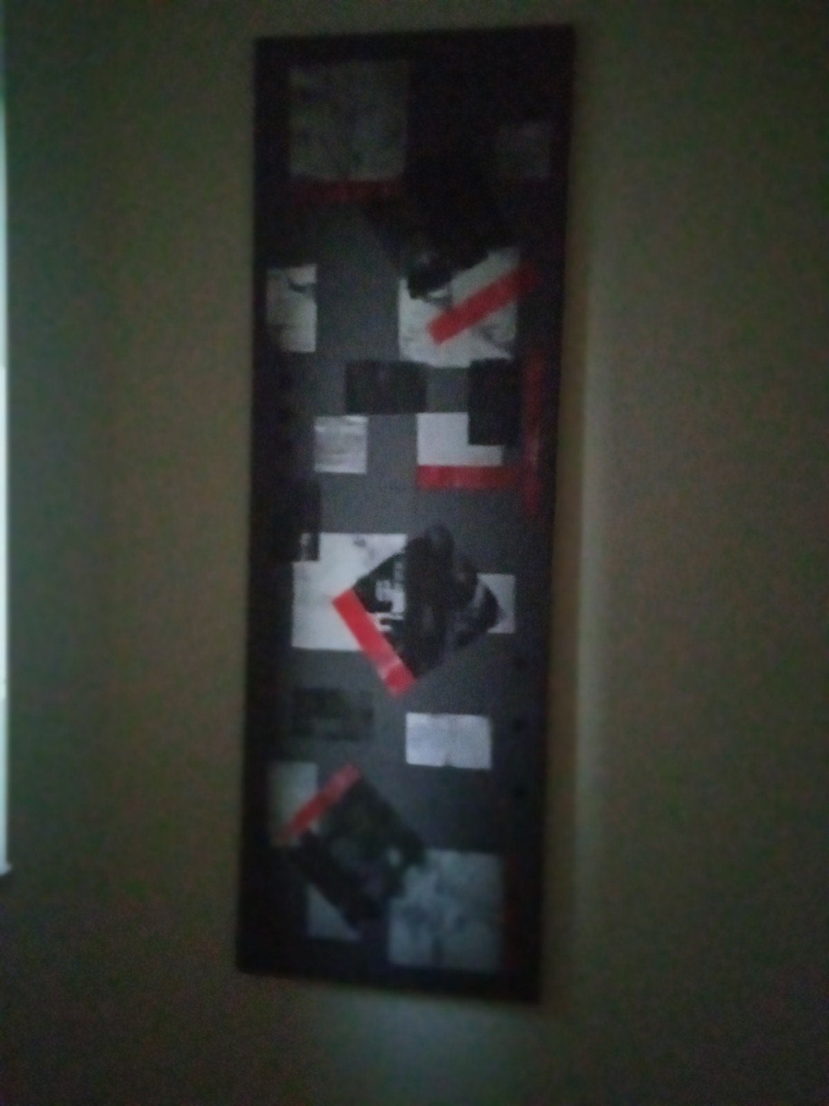 Abstract schilderij op doek, 40cm X 120cm, Ophalen