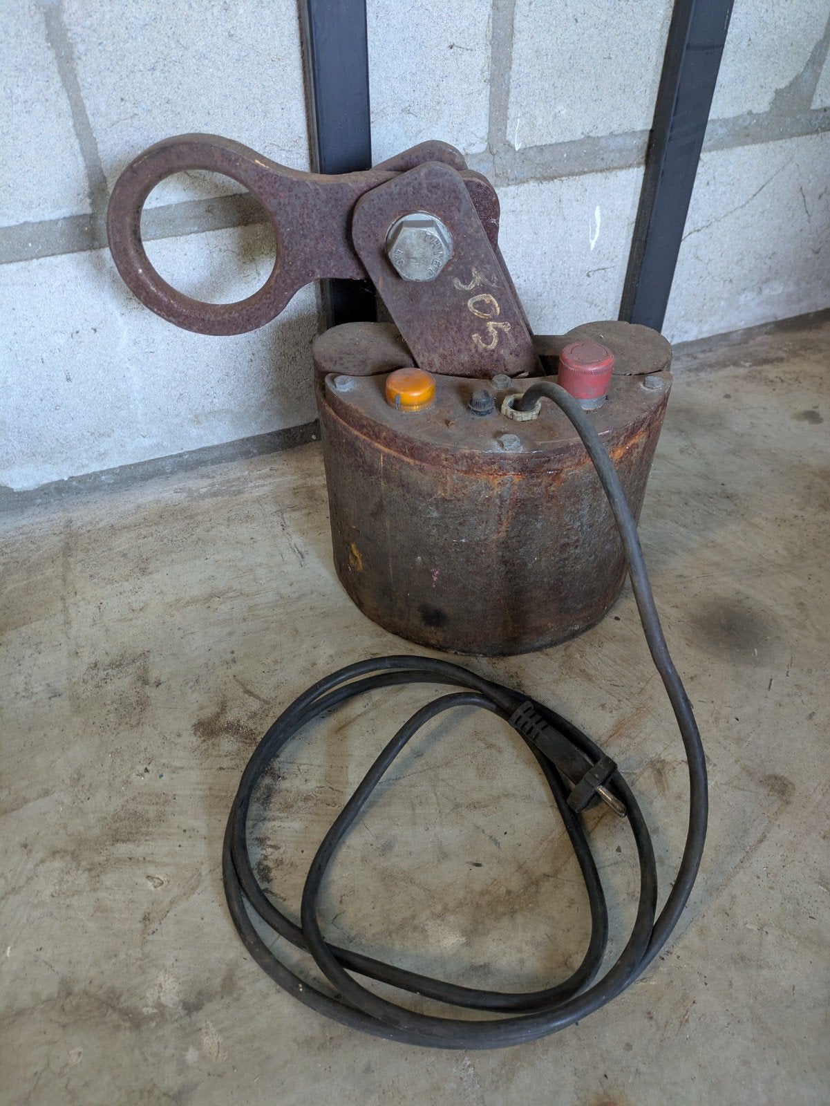 Robuuste Elektro-Hijsmagneet (ø 23 cm), Enlèvement