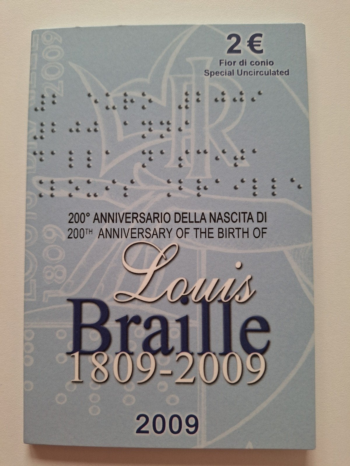 frankrijk 2009 Braille coincard, Timbres & Monnaies, Enlèvement ou Envoi, France