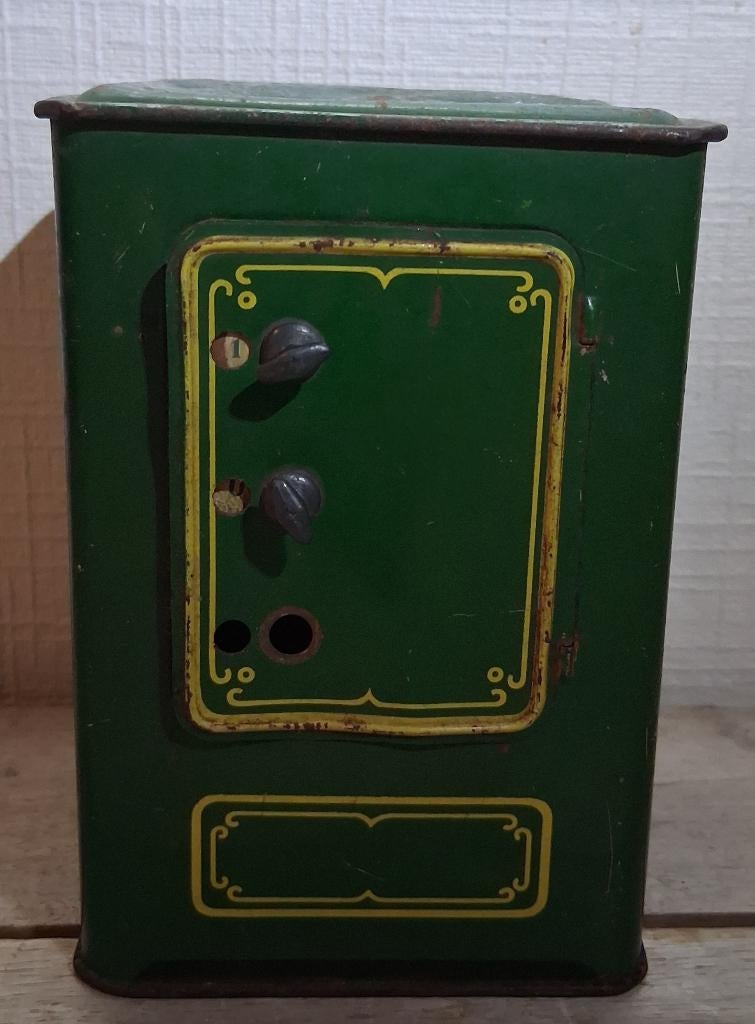 oude blikken spaarpot, Verzamelen, Ophalen of Verzenden, Nvt, Nvt, Nvt