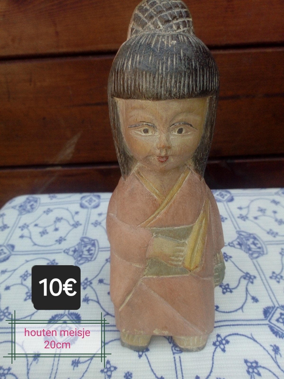 Houten Japans beeldje, Antiek en Kunst, Ophalen of Verzenden