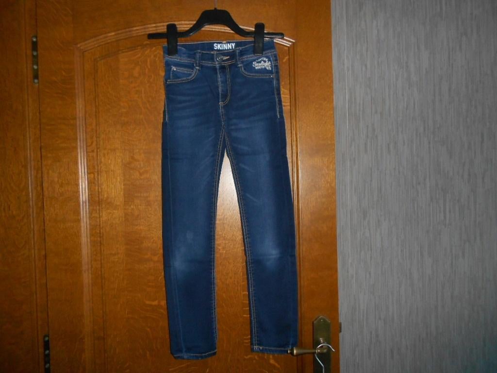 blauwe jeansbroek TAO mt 134, Broek, Gebruikt, Meisje, Ophalen of Verzenden