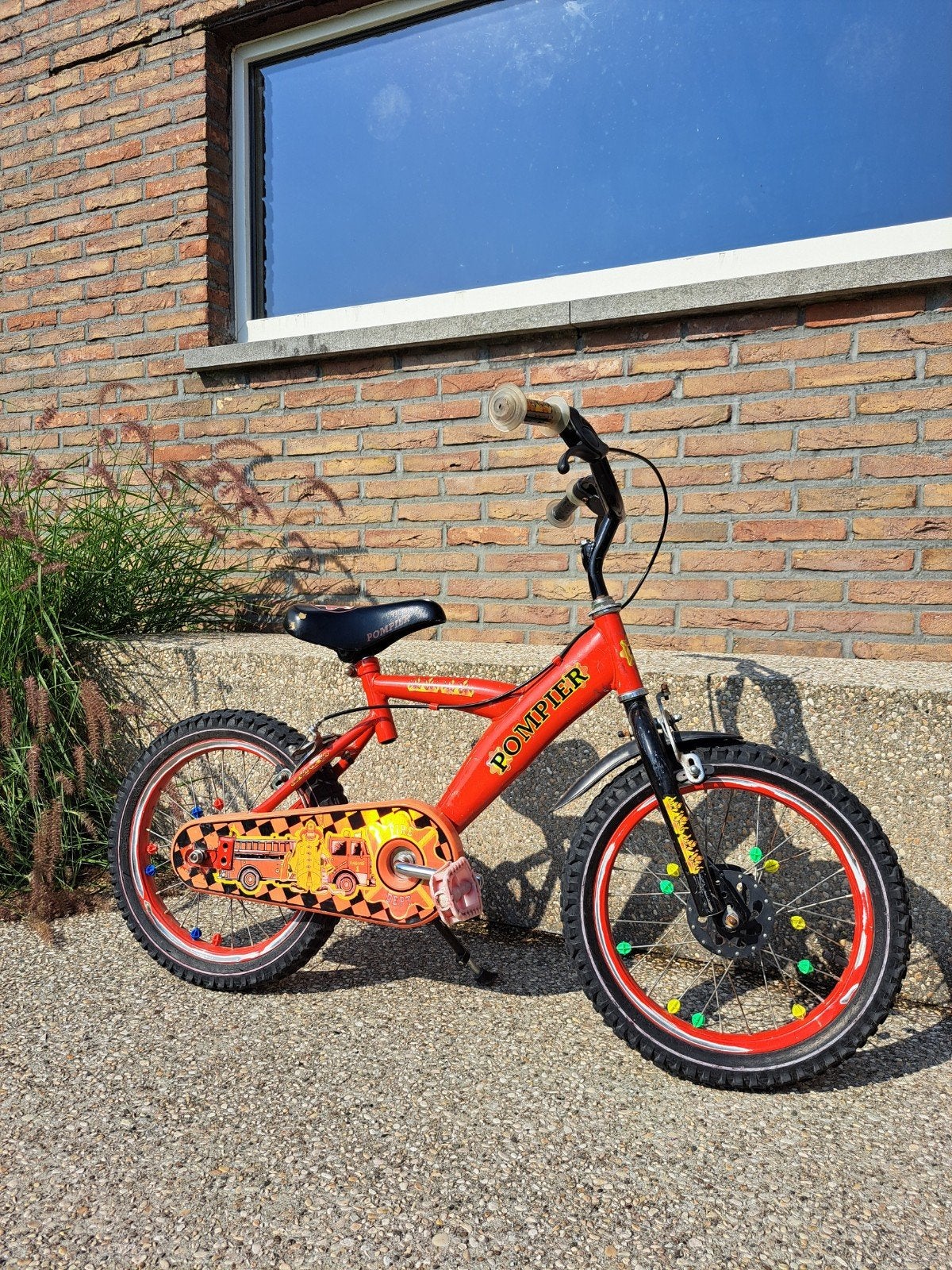 kinderfiets 16 inch, Ophalen