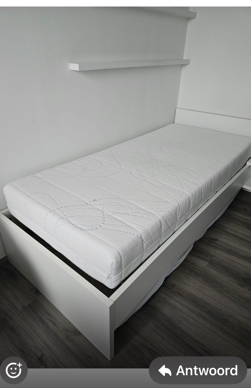 Matras 90-200 cm, Enlèvement, 200 cm, Blanc, Une personne