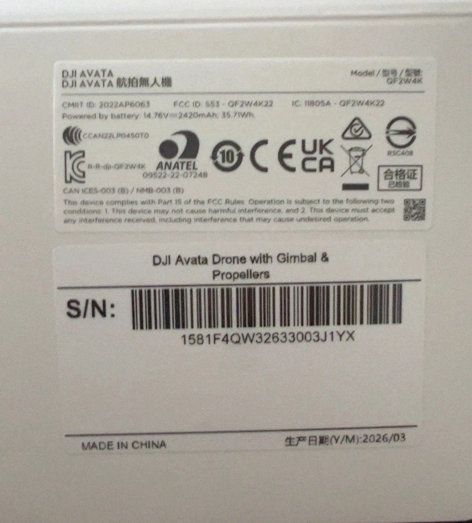 DJI Avata met Goggles en Controller, Audio, Tv en Foto, Gebruikt, Cameradrone, 5 tot 10 kilometer, DJI
