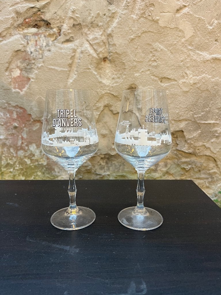 Verres Tripel D'Anvers — De Koninck (2 pièces), Enlèvement, Comme neuf, Verre ou Verres, De Koninck