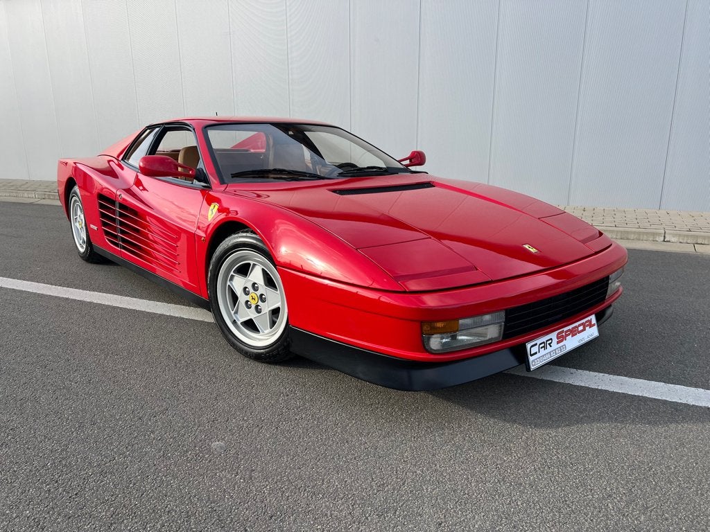 TESTAROSSA - Volledige geschiedenis -, Auto's, Achterwielaandrijving, Zwart, 12 cilinders, Leder
