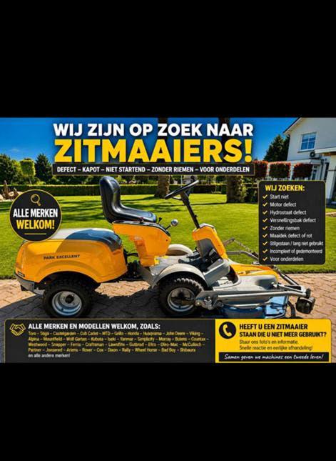 GRASMAAIER GEZOCHT LEES ADVERTENTIE, Tuin en Terras, Grasmaaiers, Ophalen of Verzenden