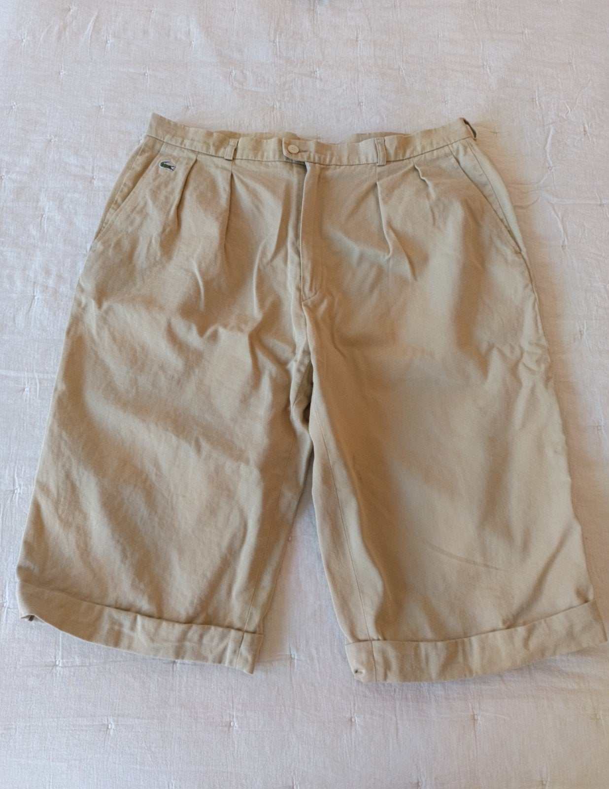 Lacoste vintage made in France chino shorts maat 46, Kleding | Heren, Broeken en Pantalons, Ophalen of Verzenden