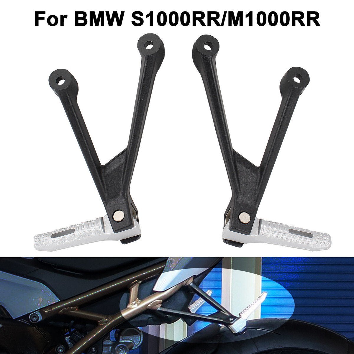 2 de repose-pieds passager pour BMW S1000RR M1000RR L R neuf, Enlèvement ou Envoi, Neuf